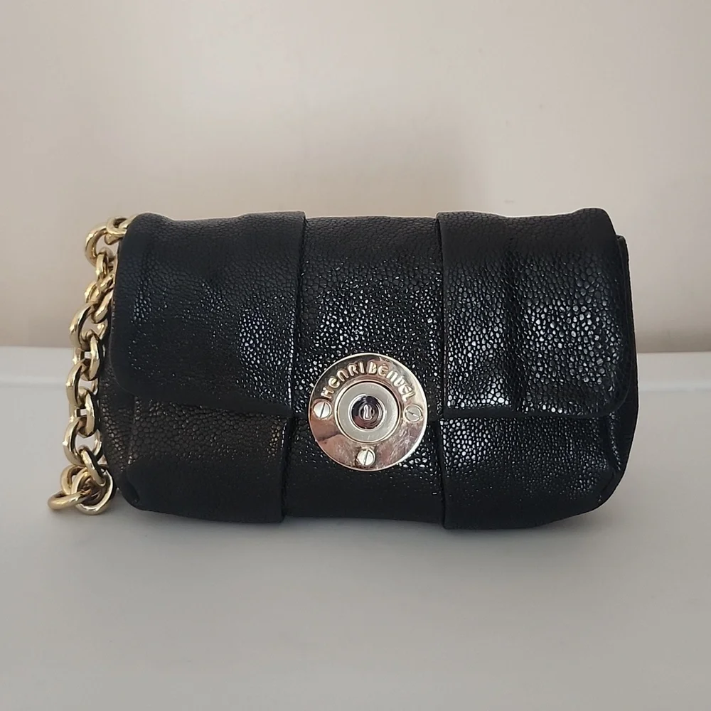 Henri Bendel Messenger/Computer Bag w/HB Wristlet